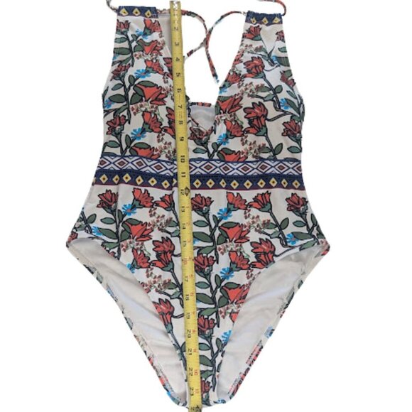 CUPSHE Spring Blossoms Floral Print One-piece Swimsuit* Size M - Picture 2 of 10